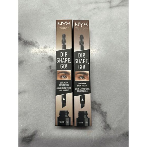 NYX Dip Shape Go Longwear Brow Pomade Auburn Lot of 2 - Picture 1 of 2